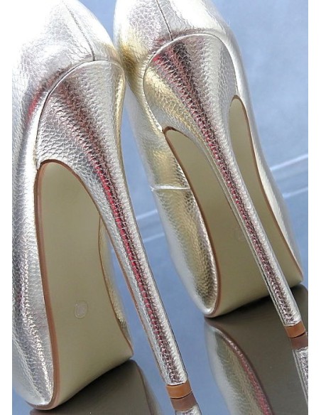 Fersini Original High Heels Platform Pumps Gold