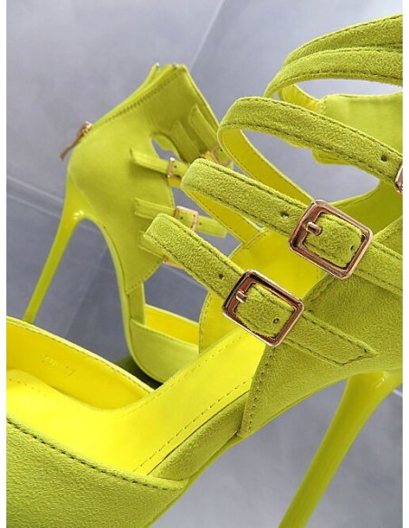 GoGo Original Stiletto High Heels Designer Pumps Yellow