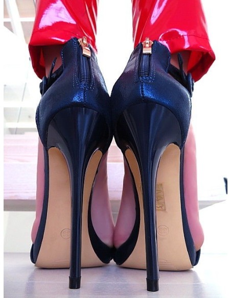 Mellisa Original High Heels Designer Platform Sandals Blue