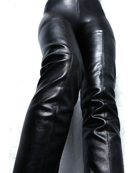 1969 Original Made in Italy High Heels Iconic Pointy LX Style Stiletto Overknee OTK Stretch Boots Black