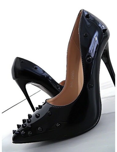 Mulanka Original High Heels Classic Spikes Pumps Black