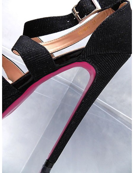 Diamantique Original High Heels Platform Sandals Black