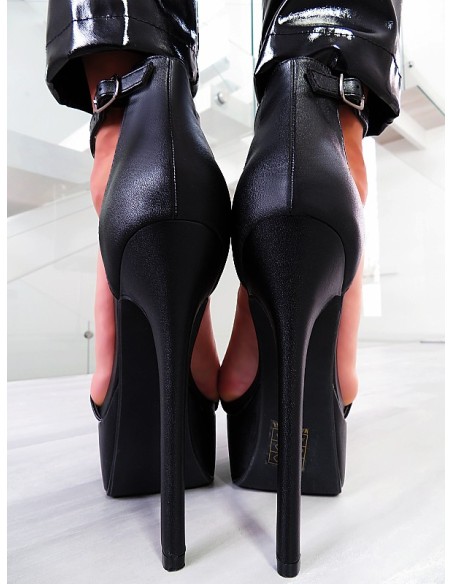 Second Lady Original High Heels Platform Sandals Black